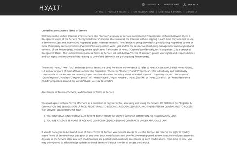 You will receive news and marketing regarding Hyatt offers via ...