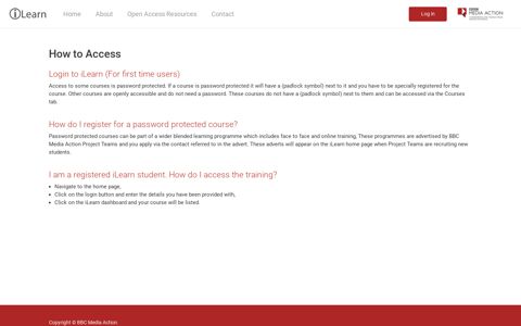 How to Access - iLearn