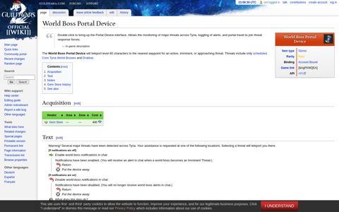 World Boss Portal Device - Guild Wars 2 Wiki (GW2W)