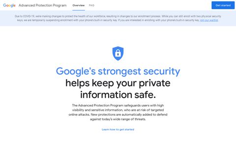 Advanced Protection Program - Google