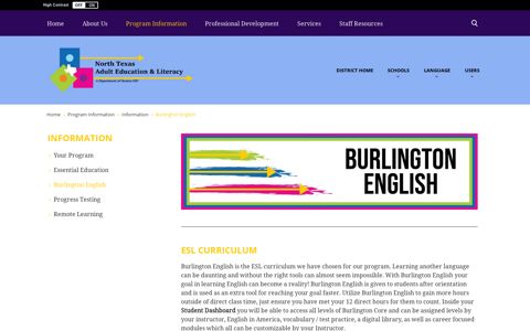 Information / Burlington English - Denton ISD