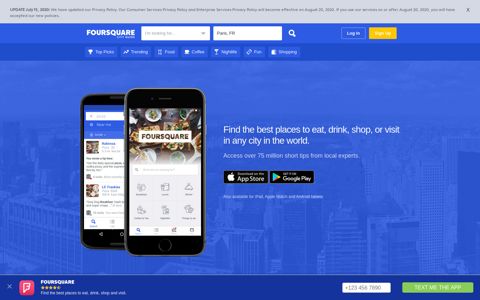 Download Foursquare for your phone
