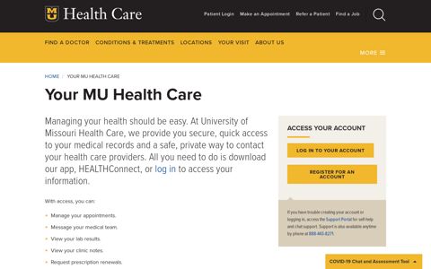 Your MU Health Care - University of Missouri Health Care
