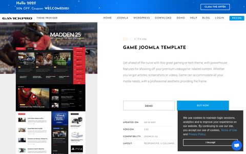 Game - Joomla Template for Gaming News & Video | GavickPro