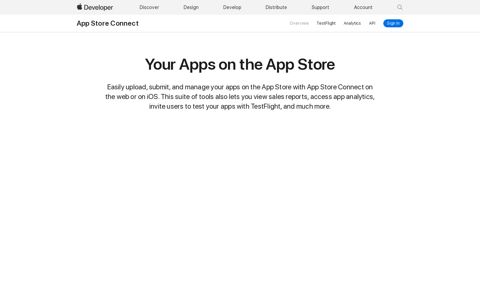 App Store Connect - Apple Developer