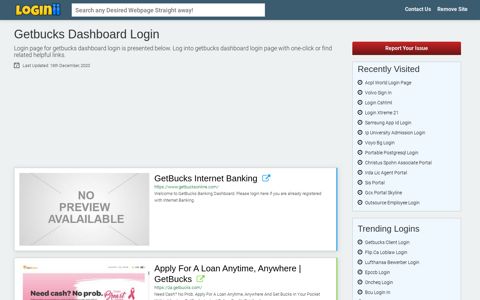 Getbucks Dashboard Login - Loginii.com