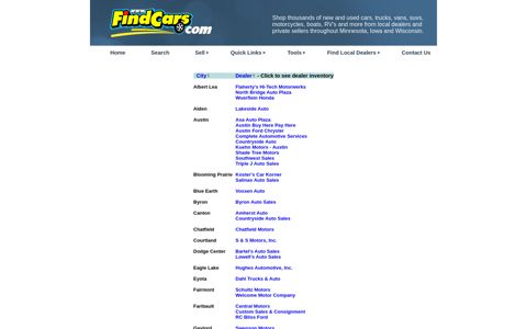 Minnesota Dealers - FindCars.com