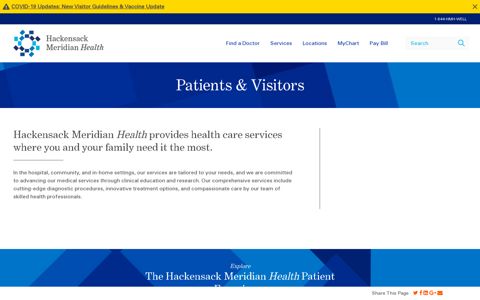 Patients & Visitors | Hackensack Meridian Health