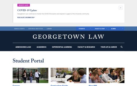 Student Portal | Georgetown Law