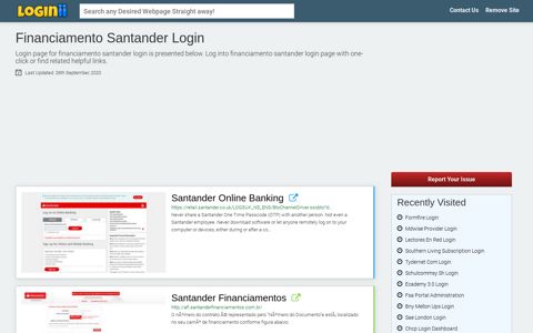 Financiamento Santander Login - Loginii.com