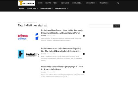 Indiatimes sign up Archives | Tecteem
