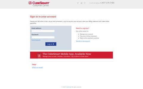 CubeSmart Customer Center