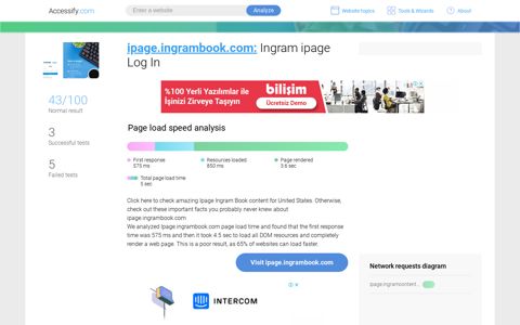 Access ipage.ingrambook.com. Ingram ipage Log In