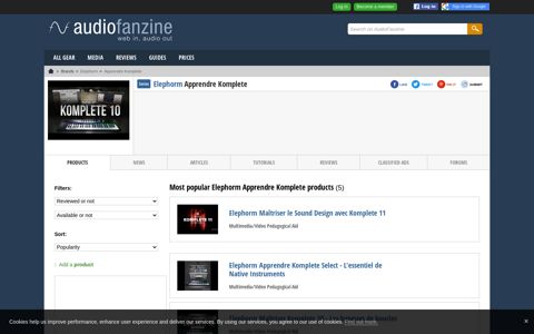 Elephorm Apprendre Komplete (5 products) - Audiofanzine