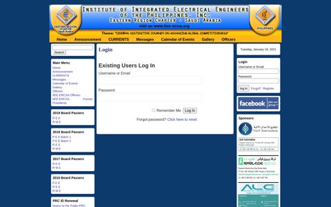 Login | Institute of Integrated Electrical Engineers of the ...