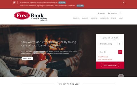 First Bank & Trust | Banking, Loans & Investments