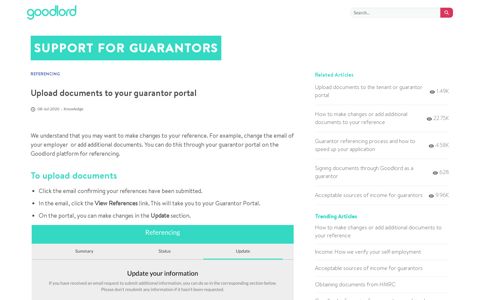 Upload documents to your guarantor portal - Goodlord ...