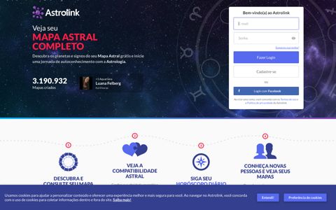 Astrolink: Mapa Astral Completo e Grátis