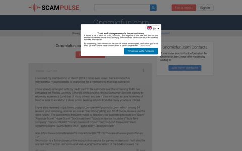 Gnomicfun.com 2020 Reports & Reviews - ScamPulse.com