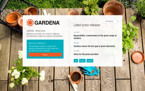 login - GARDENA | Online Press Center