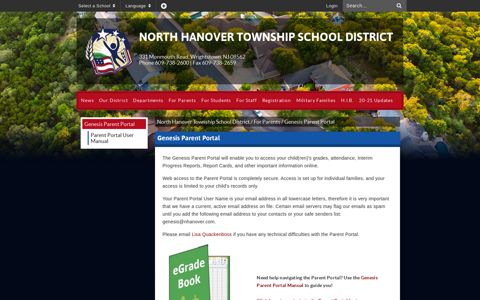 Genesis Parent Portal - North Hanover Township School District
