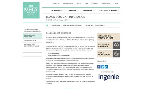 Black Box Car Insurance | The Family Building Society