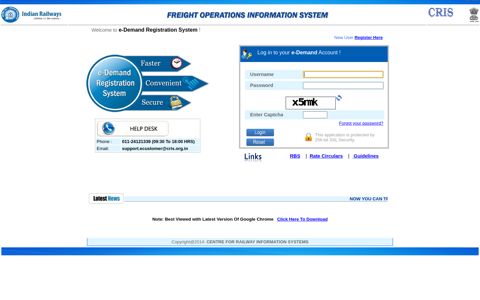 Freight Operations Information System|e-Demand ... - FOIS