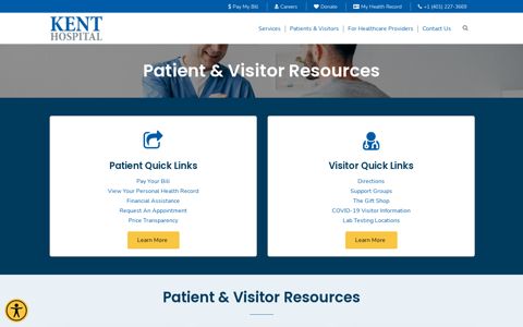 Patient & Visitor Resources | Kent Hospital In Rhode Island