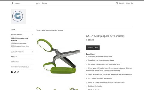 GSBK Multipurpose herb scissors