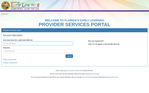 Provider Services Logon