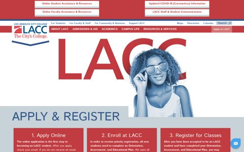 Apply & Register - Apply & Register - Los Angeles City College