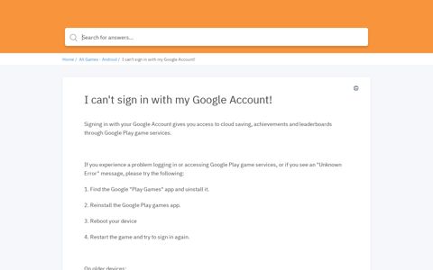 I can't sign in with my Google Account! - Groove