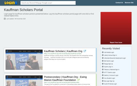 Kauffman Scholars Portal - Loginii.com