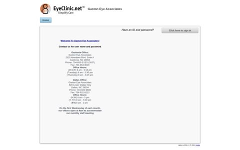 Gaston Eye Associates - Index - Eyeclinic.net