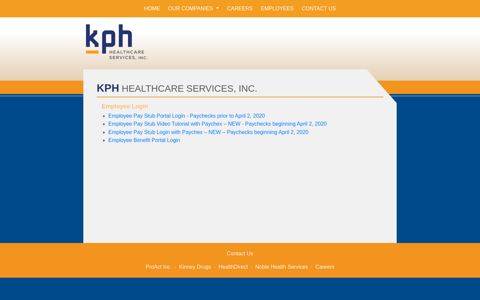 Employee Logins | kphhealthcareservices.com
