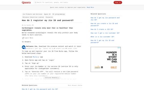 How to register my Jio ID and password (2019) - Quora