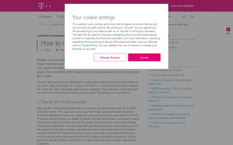 How to make your router safe | Deutsche Telekom
