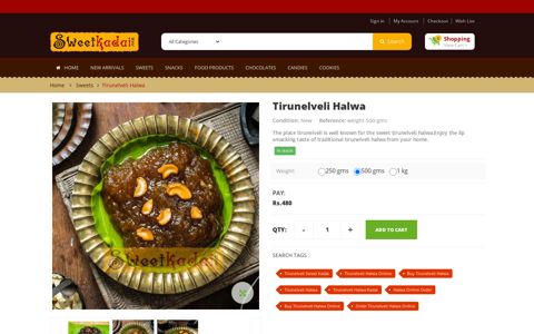Buy Tirunelveli Halwa Online - Sweetkadai.com