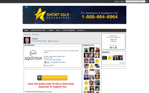 Equator - Short Sale Superstars
