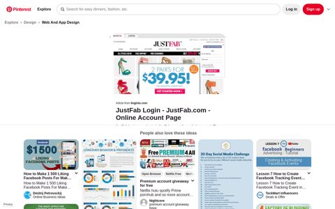 JustFab Login | Justfab, Login, Online accounting - Pinterest