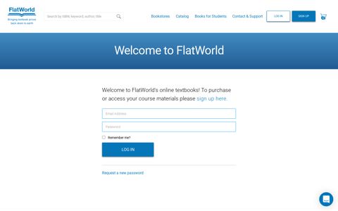 Sign In - FlatWorld