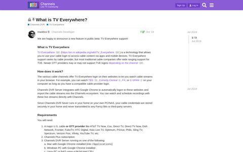 What is TV Everywhere? - Channels Community