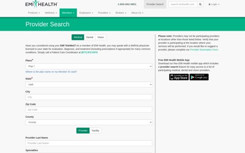 Members | Provider Search - EMI Health