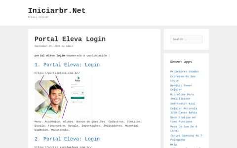Portal Eleva Login - Iniciarbr.Net