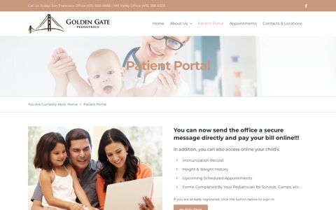 Patient Portal – Welcome to Golden Gate Pediatrics