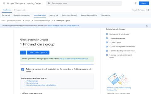 1. Find and join a group - Google Workspace Learning Center