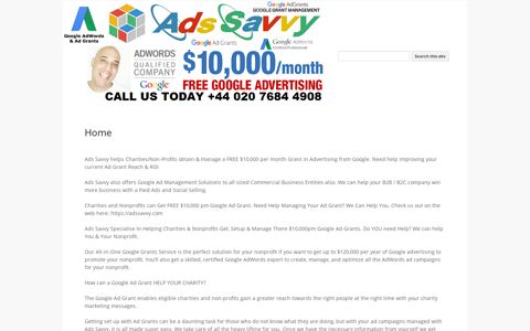 Ad Grants Ads Savvy - Google Sites