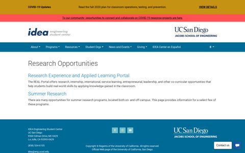 Research Opportunities | Jacobs School of Engineering