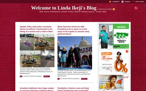 Welcome to Linda Ikeji's Blog