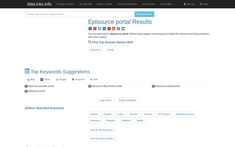 Episource portal Results For Websites Listing - SiteLinks.Info